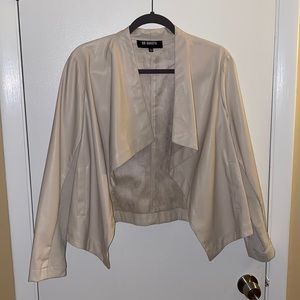 NWOT BB Dakota Faux Leather open front jacket